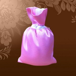 Мешок подарочный розовый 320*180 мм